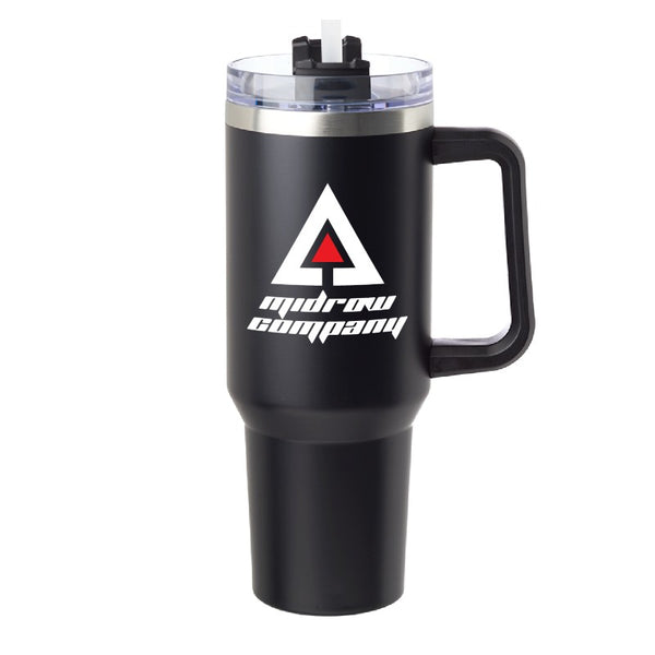 PTM40-2 | 40 oz. Pinnacle Stainless Steel Travel Mug (2 Color Imprint)