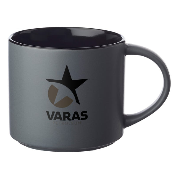 RCM16-2 | 16 oz. Rein Matte Stackable Cermic Mug (2 Color Imprint)