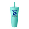 RTM24-2 | 24 oz. Sleekline Rubberized Travel Mug (2 Color Imprint)