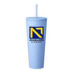RTM24-F | 24 oz. Sleekline Rubberized Travel Mug (Full Color Imprint)