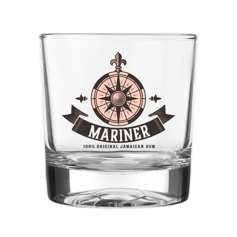 SBWG11-2 | 11 oz. Soccer Bottomed Whiskey Glass (2 Color Imprint)