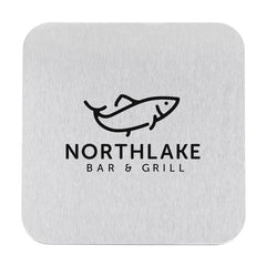 SC-COAST-1 | Stainless Steel Square Coaster (1 Color Imprint)