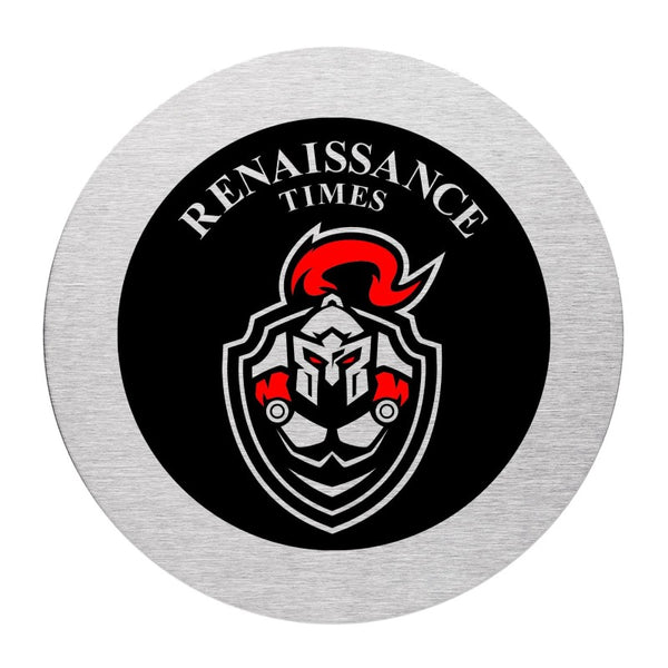 SCR-COAST-2 | Round Stainless Steel Coaster (2 Color Imprint)
