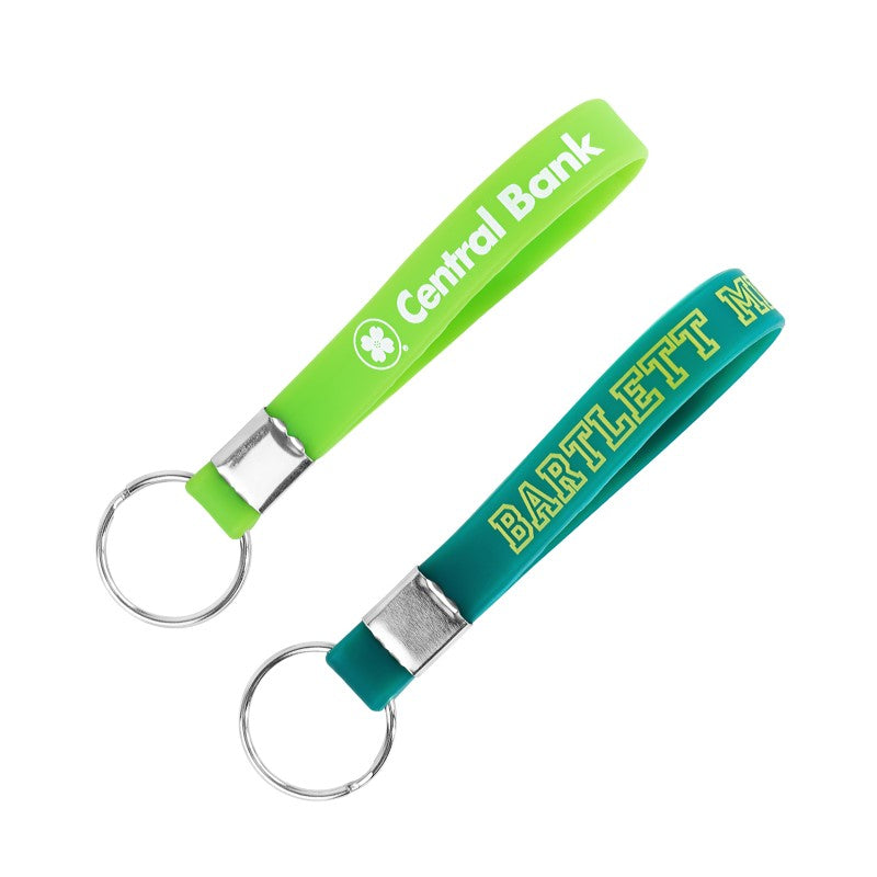 SILKT-SS-8 | 8" Silk-Screened Silicone Key Tag