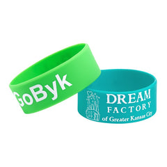 SS-1 | 1" Silk-Screened Silicone Wristband