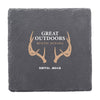 SS-COAST-2 | Square Slate Coaster (2 Color Imprint)