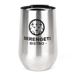 SS14-1 | 14 oz. Buzzed Stainless Steel Coffee Mug (1 Color Imprint)
