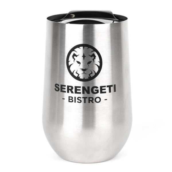 SS14-1 | 14 oz. Buzzed Stainless Steel Coffee Mug (1 Color Imprint)