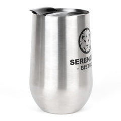 SS14-1 | 14 oz. Buzzed Stainless Steel Coffee Mug (1 Color Imprint)