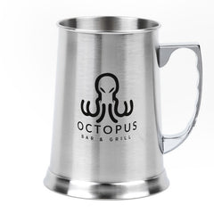 SSBM-1 | 13.5 oz. Stainless Steel Beer Stein Mug (1 Color Imprint)