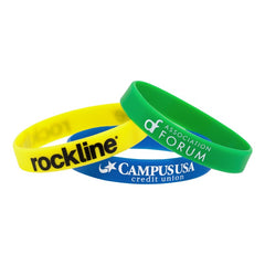 SSR-12 | 1/2" Rush Silk-Screened Silicone Wristband