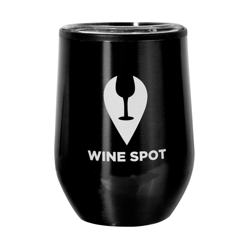 ST12-1 | 12 oz. Divvy Stainless Steel Stemless Wine Glass (1 Color Imprint)