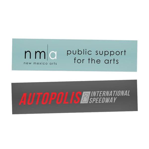 STBS-375X15 | 3.75" W x 15" H Bumper Sticker