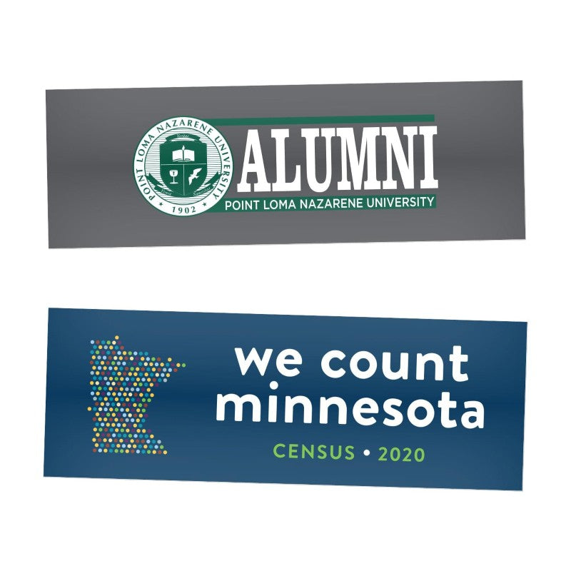 STBS-3X9 | 3" W x 9" H Bumper Sticker