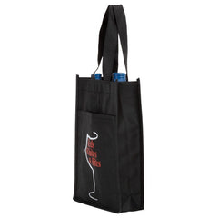 T-BQT-2 | Bouquet Non-Woven Wine Bag (2 Color Imprint)