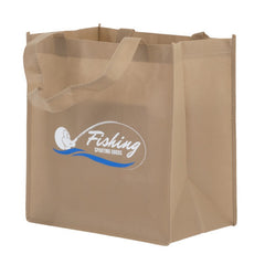 T-CLIP-1 | Clipper Non-Woven Grocery Tote Bag (1 Color Imprint)