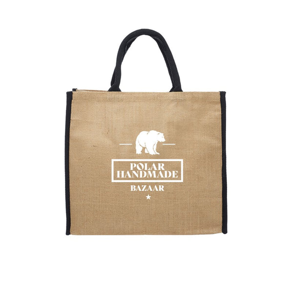 T-ECOVJ-1 | Eco Valley Jute Tote Bag (1 Color Imprint)