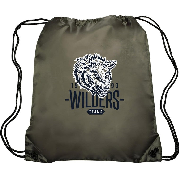 T-GOEZ-2 | Go-Ez Polyester Drawstring Backpack (2 Color Imprint)