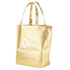 T-MTC-1 | Opulent Non-Woven Metallic Tote Bag (1 Color Imprint)