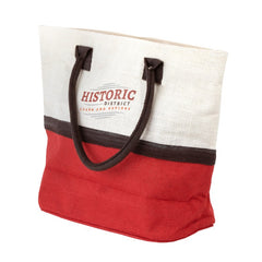 T-WSJT-2 | Two-Tone Jute Window Shopper Tote Bag (2 Color Imprint)