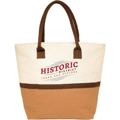 T-WSJT-F | Two-Tone Jute Window Shopper Tote Bag (Full Color Imprint)